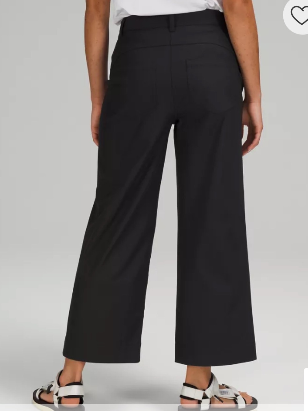 Lululemon Athletica Black City Sleek 5Pkt Wide Leg Pants, Size 28, NWT - Picture 5 of 11